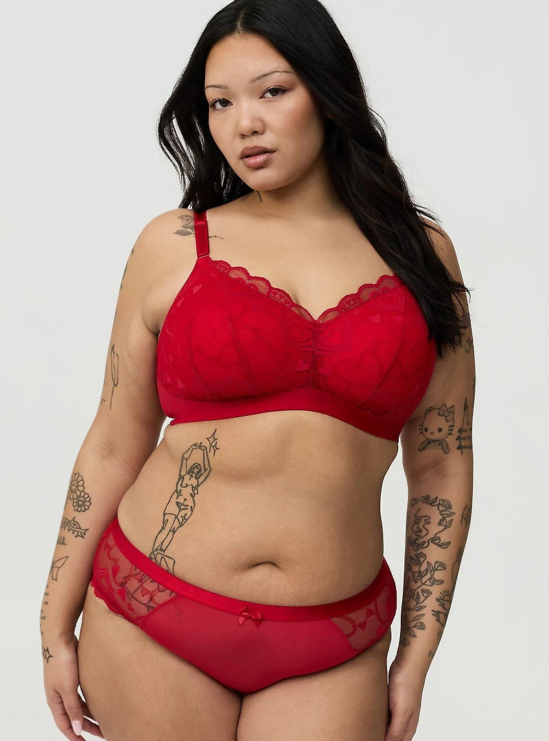 Dream Wire-Free Heart Lace Bra