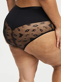 Lace & Cotton High-Rise Cheeky Panty