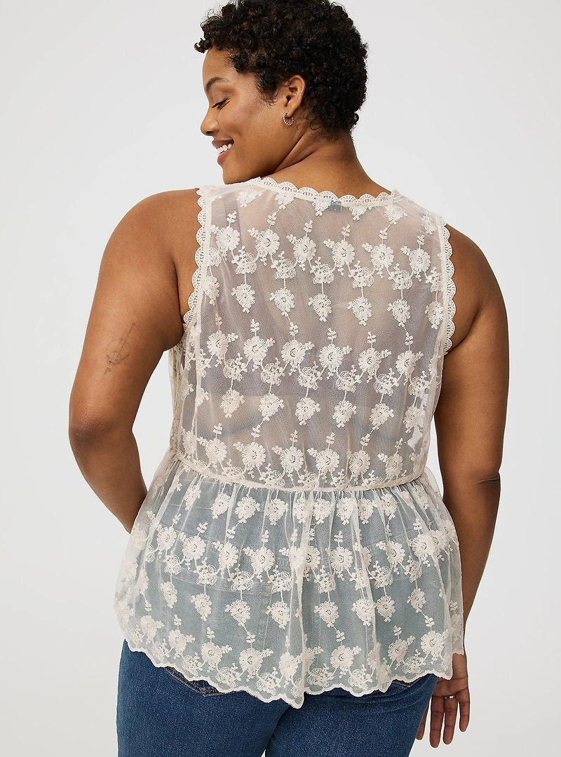 Lace V-Neck Tank