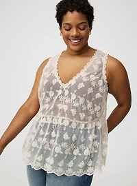 Lace V-Neck Tank