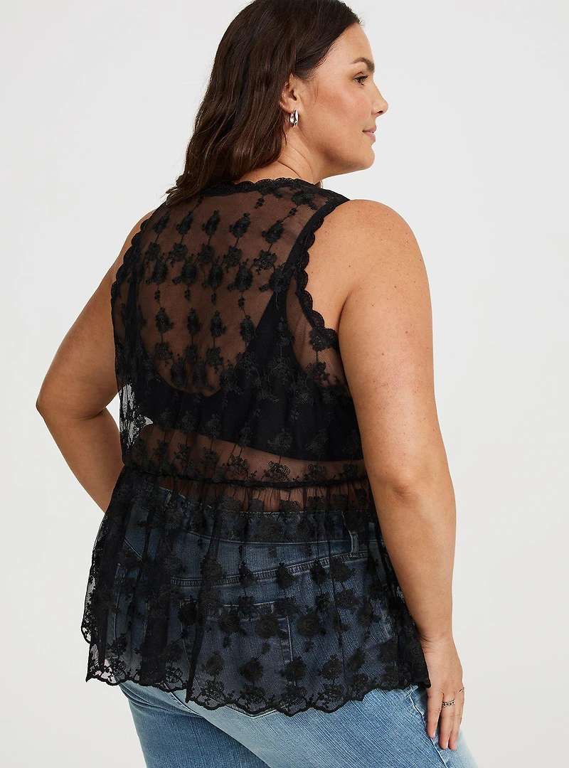 Lace V-Neck Tank
