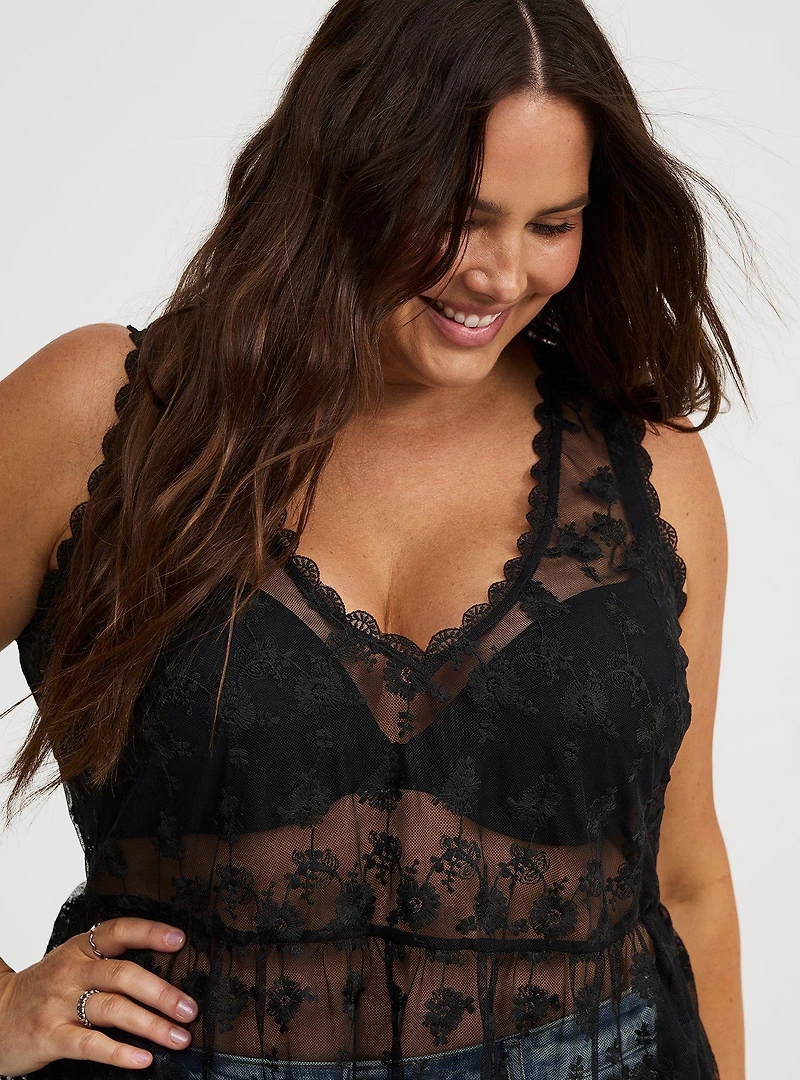 Lace V-Neck Tank