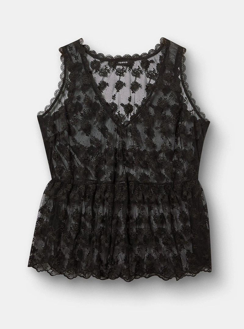 Lace V-Neck Tank