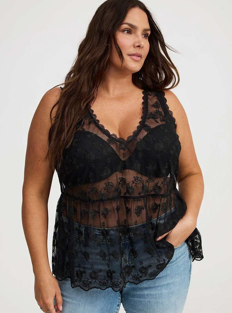 Lace V-Neck Tank