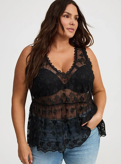 Lace V-Neck Tank