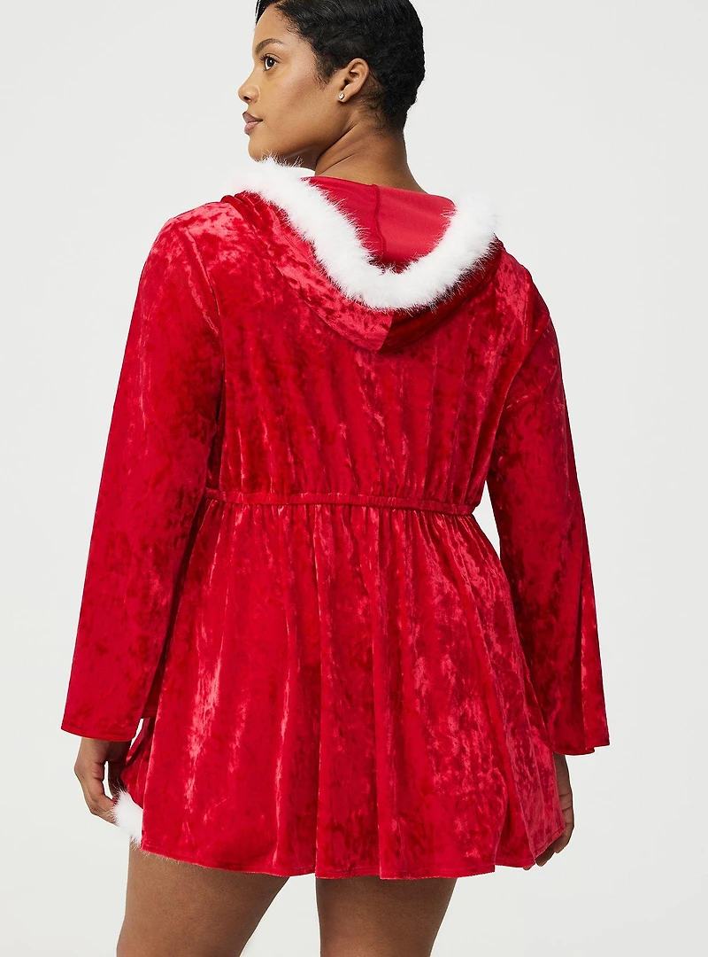 Marabou Velour Robe