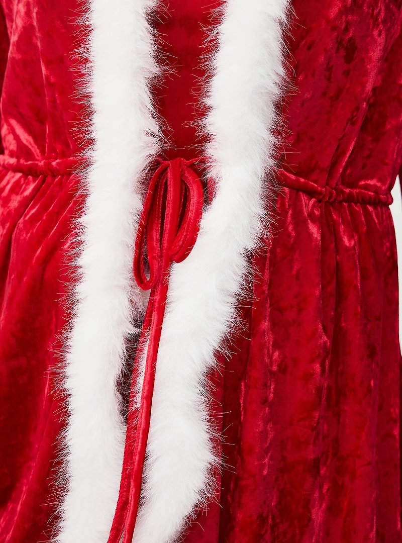 Marabou Velour Robe