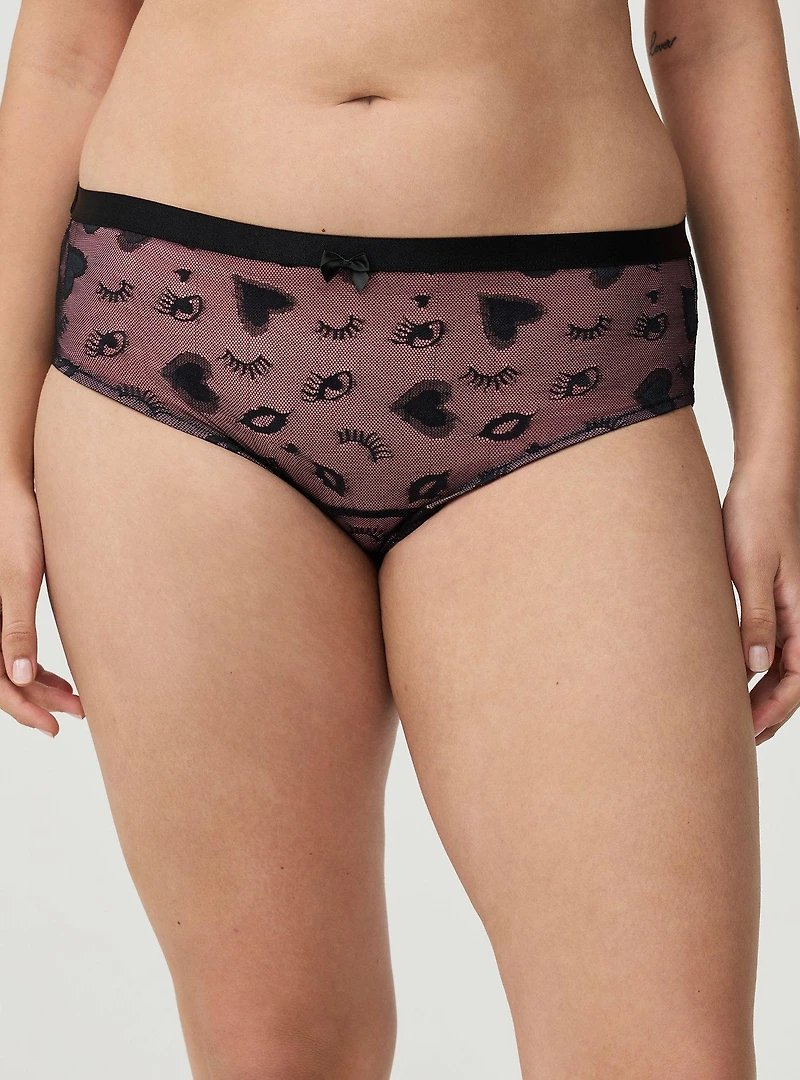 Love Lace Mid-Rise Hipster Panty