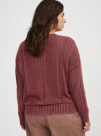 Cable Knit Pullover Sweater