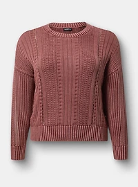 Cable Knit Pullover Sweater