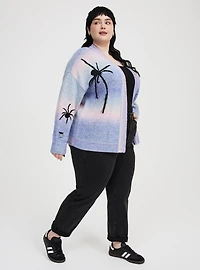 Open-Front Spider Cardigan