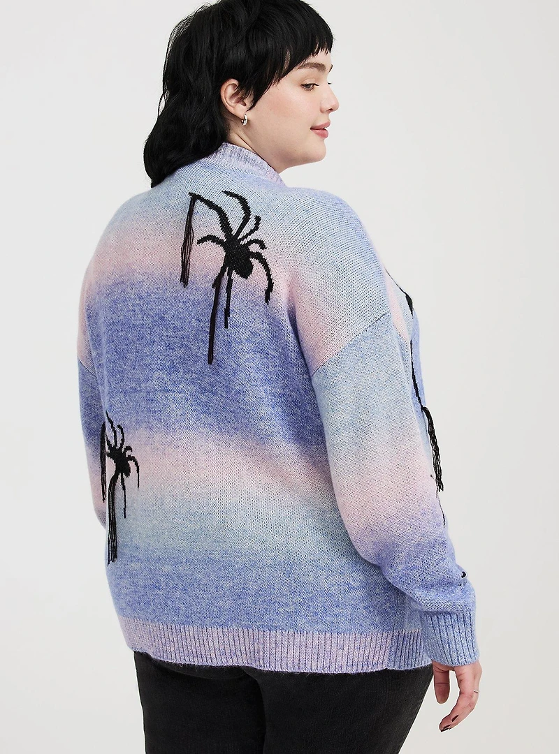 Open-Front Spider Cardigan