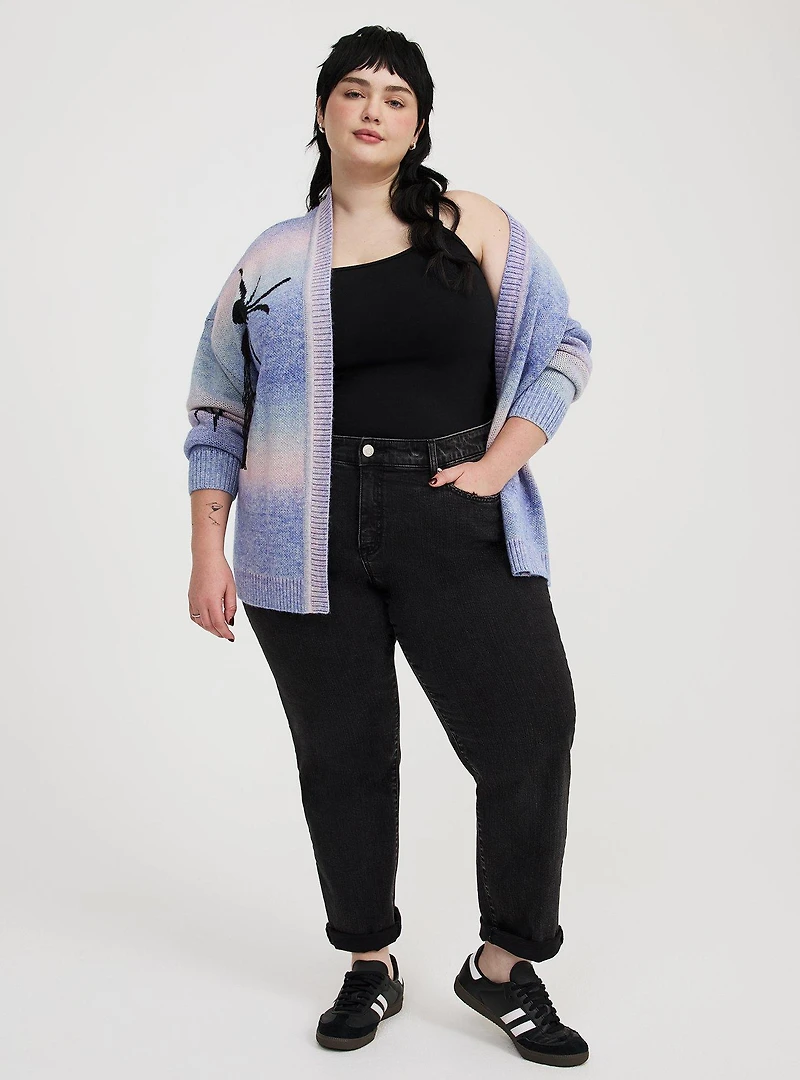 Open-Front Spider Cardigan
