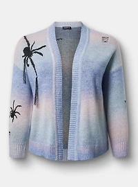 Open-Front Spider Cardigan