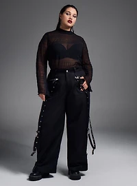 Nightfall Mock Neck Bell Sleeve Top