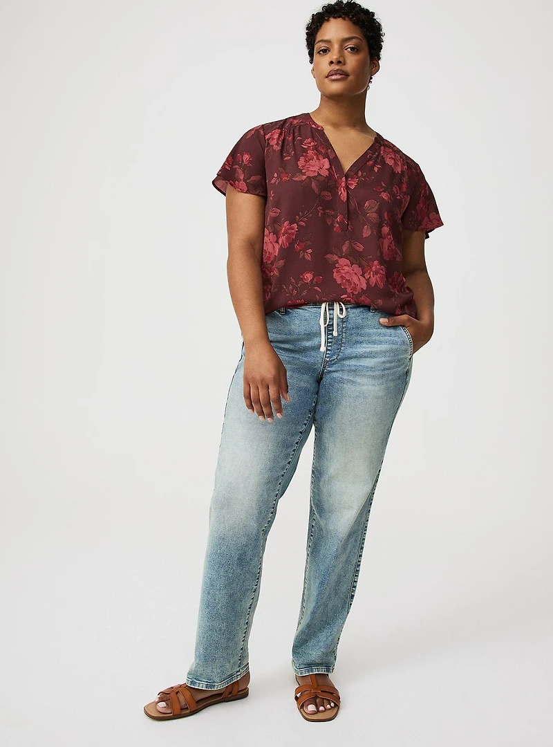 Weekend Boyfriend Mid-Rise Straight Jean