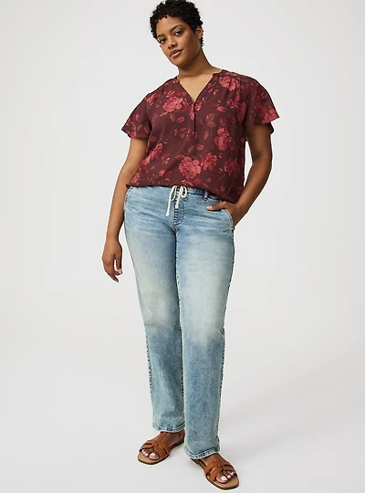 Weekend Boyfriend Mid-Rise Straight Jean