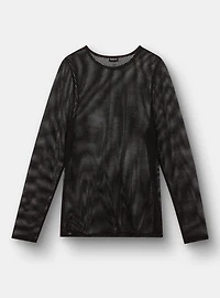 Fishnet Long-Sleeve Top