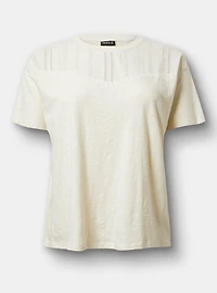 Heritage Slub Woven Yoke Crew Tee