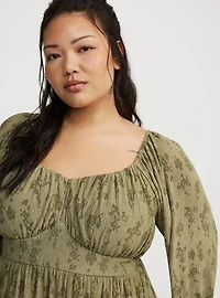 Cinch Front Babydoll Top