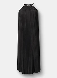 Knit Plisse Midi Dress
