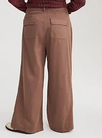 High-Rise Wide-Leg Baggy Chino Pant