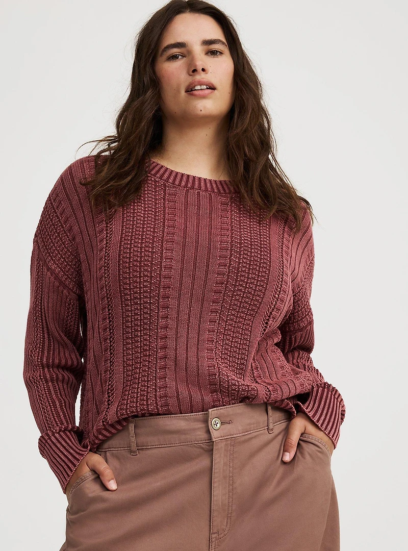 High-Rise Wide-Leg Baggy Chino Pant