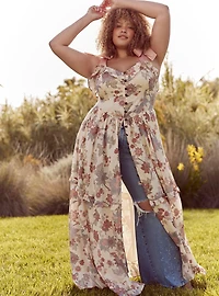 Festi Drop Waist Maxi Dress
