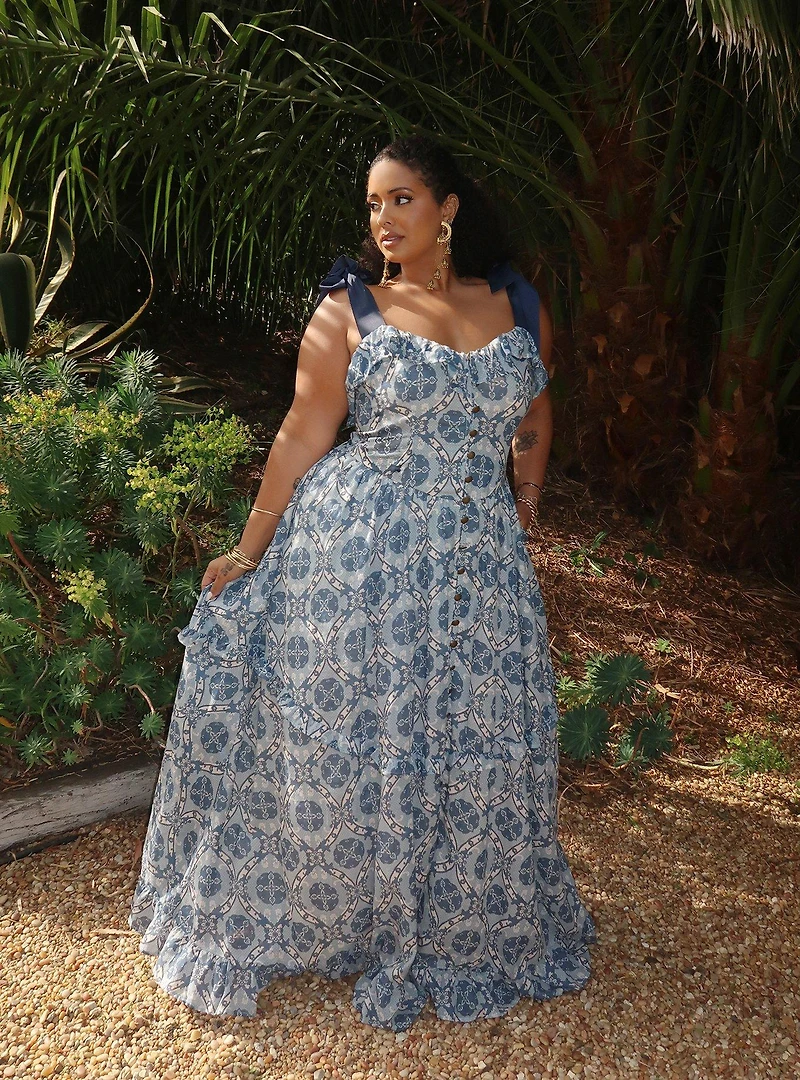 Festi Drop Waist Maxi Dress
