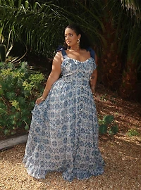 Festi Drop Waist Maxi Dress