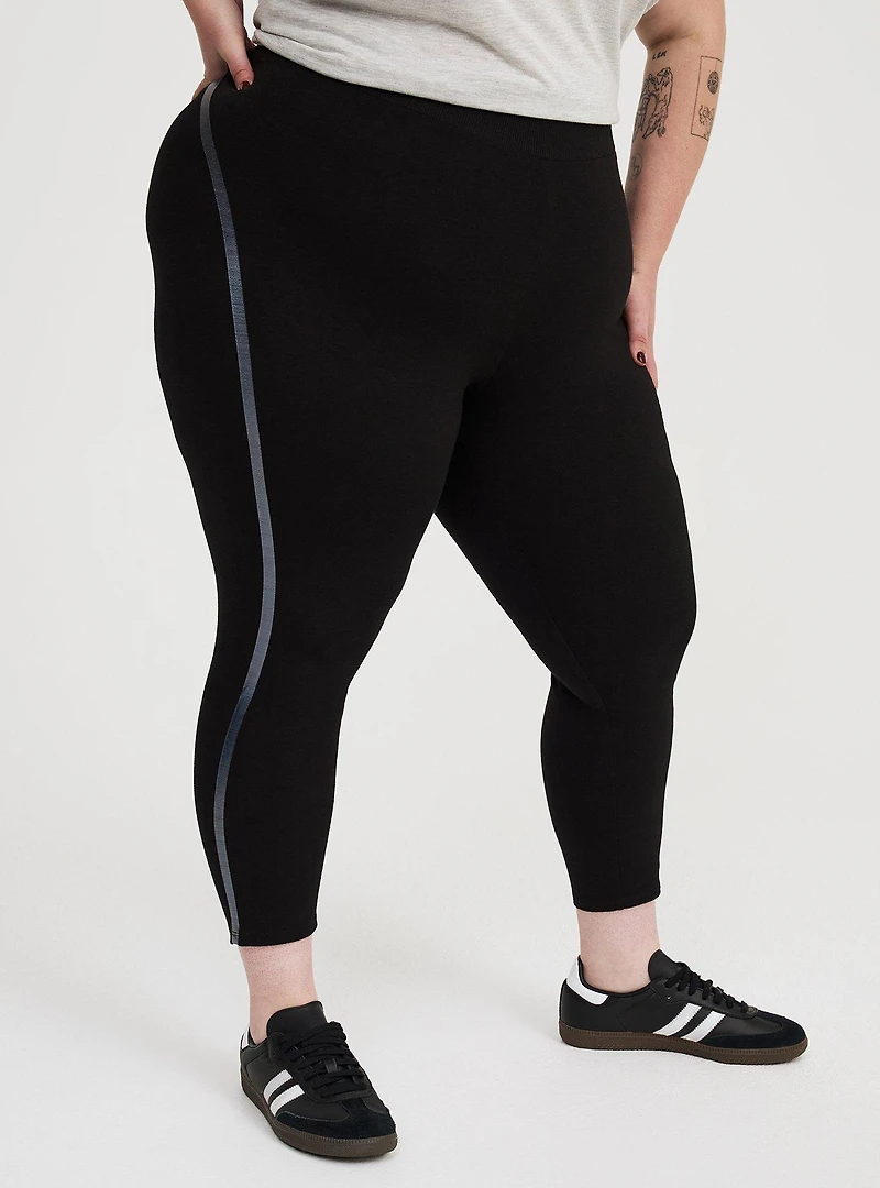 Crop Side Foiled Legging