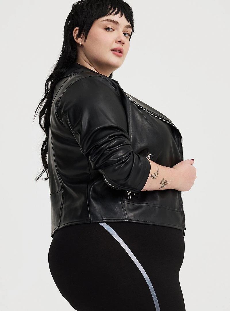 Crop Side Foiled Legging