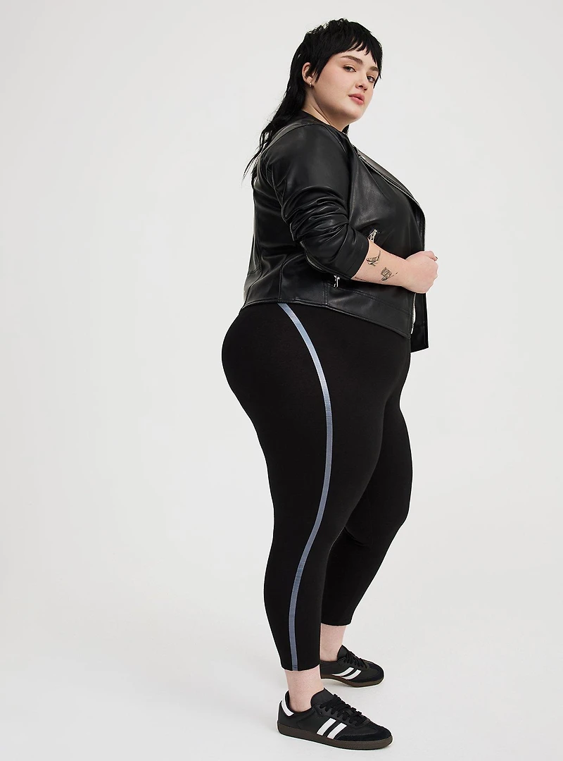 Crop Side Foiled Legging