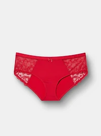 Second Skin Mid-Rise Heart Lace Hipster Panty