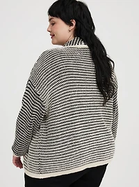 Long-Sleeve Open-Front Cardigan