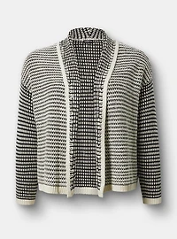 Long-Sleeve Open-Front Cardigan