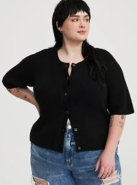 Vegan Cashmere Crew Cardigan