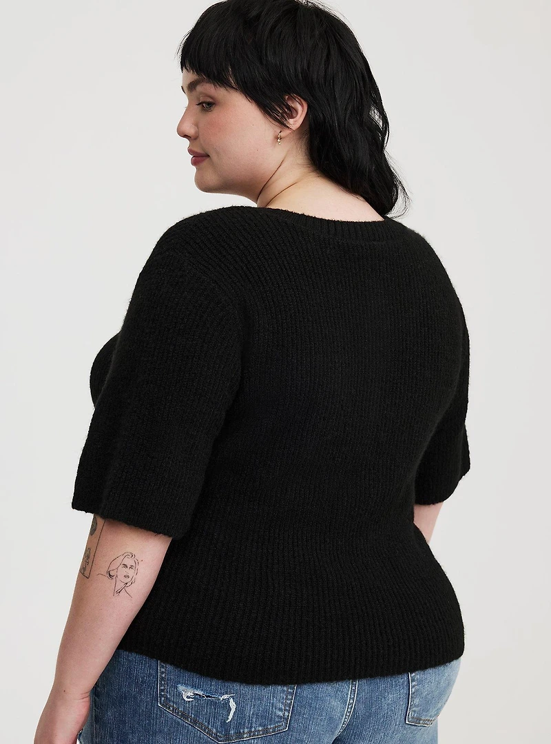 Vegan Cashmere Crew Cardigan