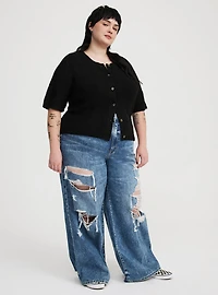 Vegan Cashmere Crew Cardigan
