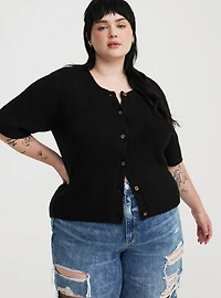 Vegan Cashmere Crew Cardigan