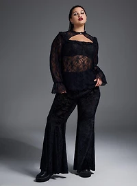 Nightfall Lace Ruffle Top