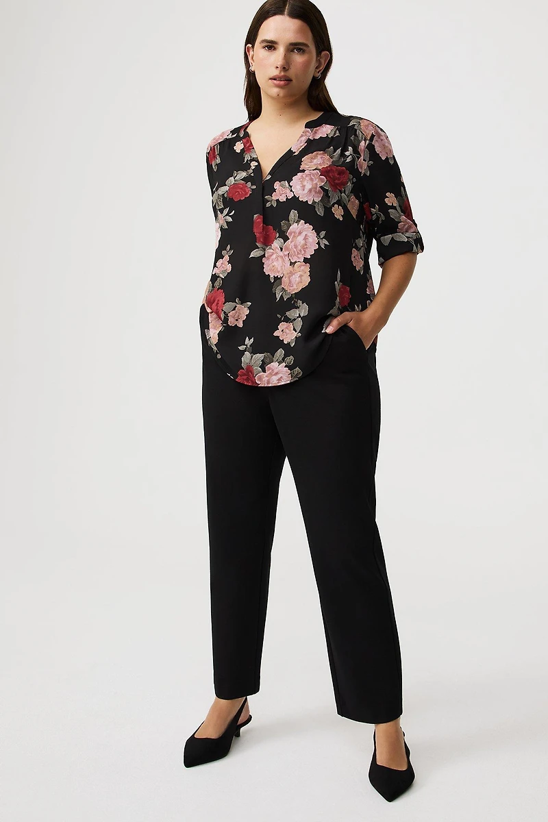 High-Rise Ponte Trouser Pant