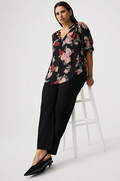 High-Rise Ponte Trouser Pant