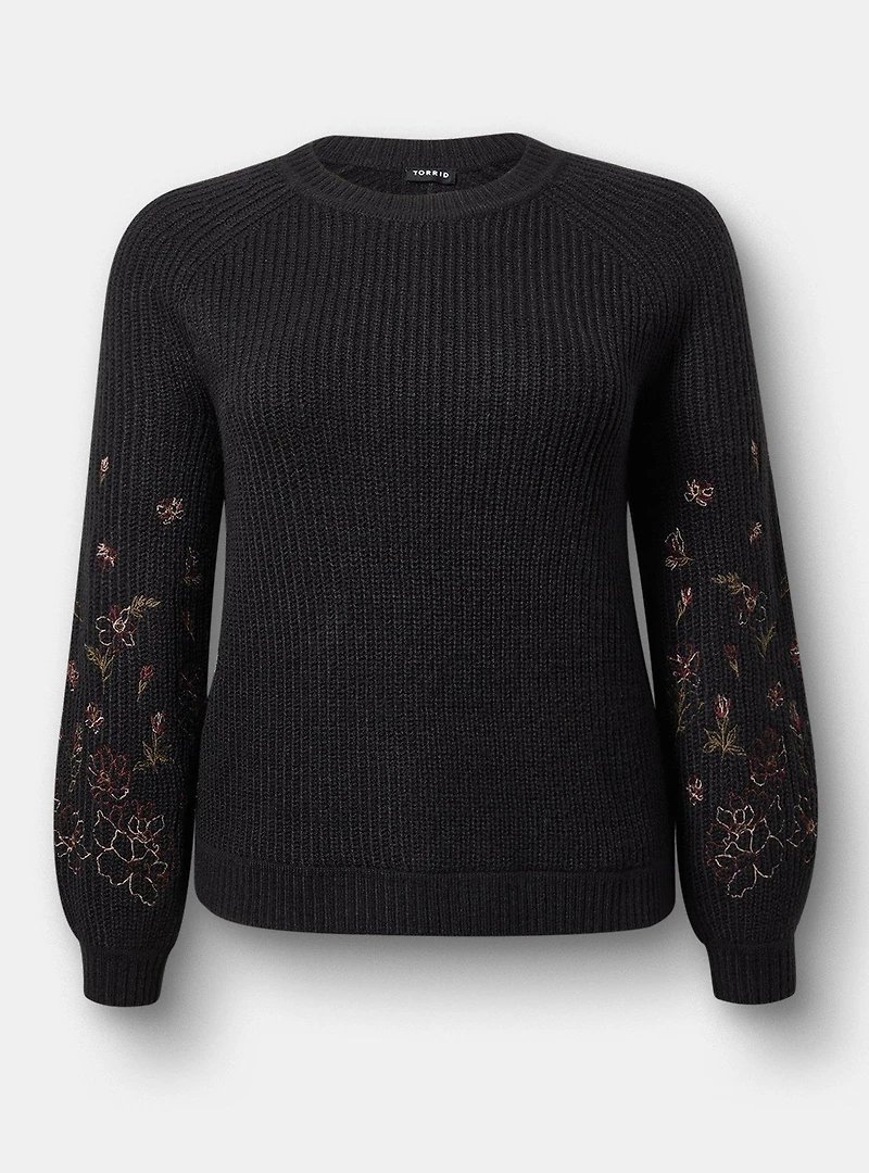 High-Neck Pullover Sweater