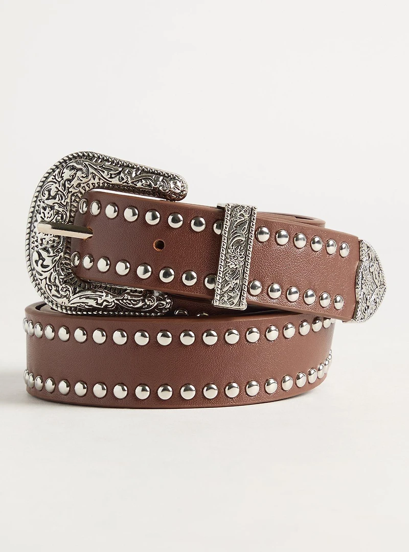 Studded Western Belt