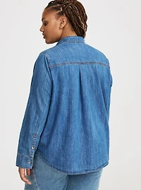 Denim Button-Up Shirt