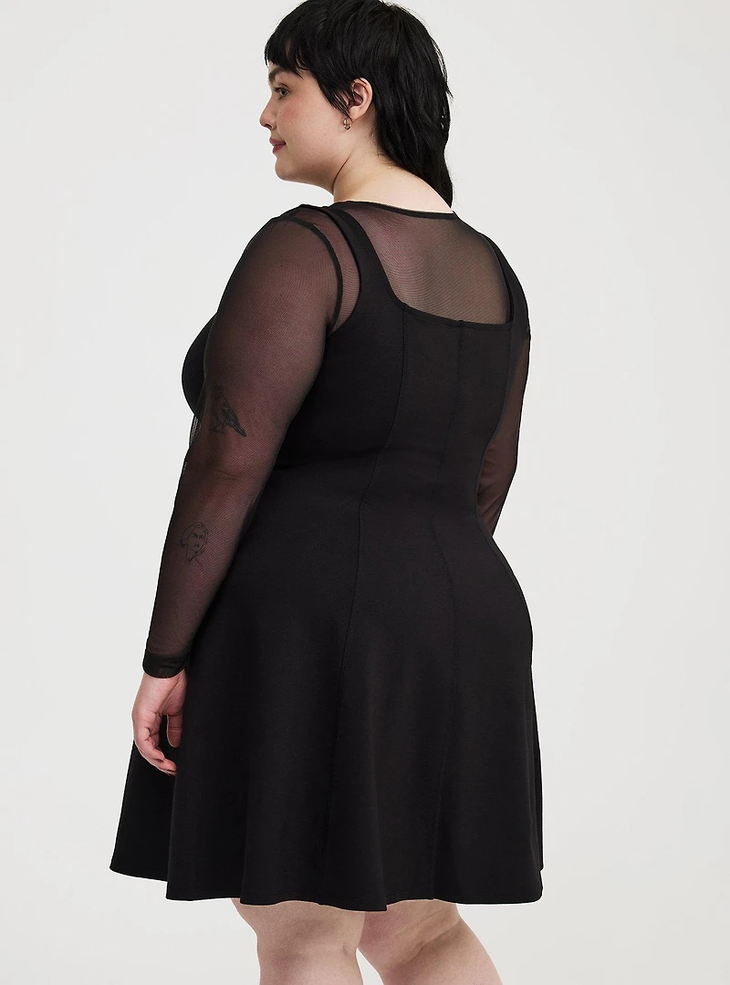 Mini Square-Neck Tank Dress