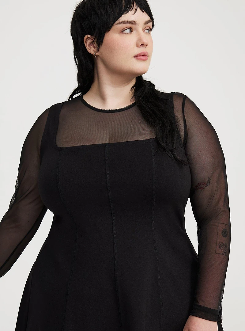 Mini Square-Neck Tank Dress