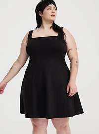 Mini Square-Neck Tank Dress