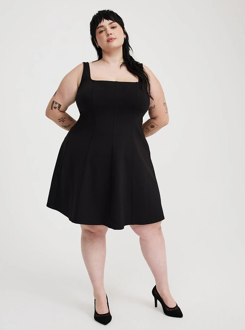 Mini Square-Neck Tank Dress